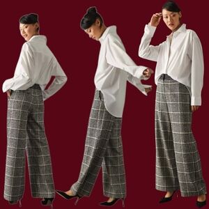 Anthropolgie Exquise Plaid Trousers Size Small NWT